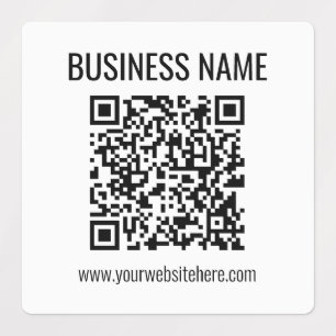 Customizable QR code & Business Name