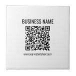 Customizable QR code & Business Name Tile<br><div class="desc">Enter your website’s URL to instantly create a new,  scannable QR code.</div>