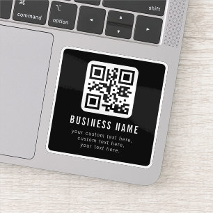 Customizable QR Code & Editable Text Design