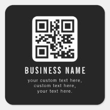 Customizable QR Code & Editable Text Design