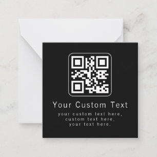 Customizable QR Code & Editable Text Template
