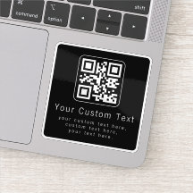Customizable QR Code & Editable Text Template