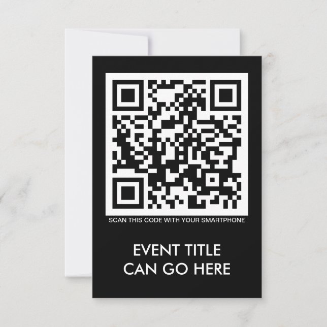 customizable QR code Invitation (Front)