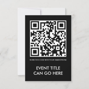 customizable QR code Invitation