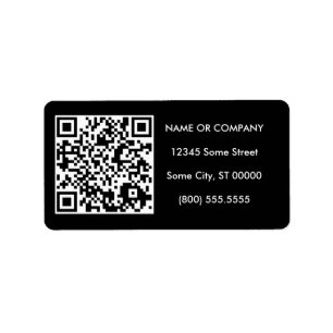customizable QR code Label