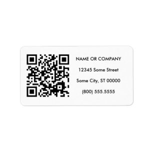 customizable QR code Label