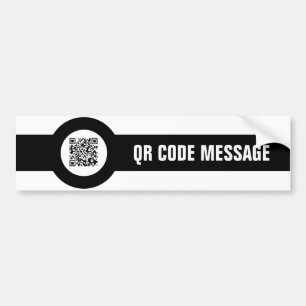 customizable QR code magstripe Bumper Sticker