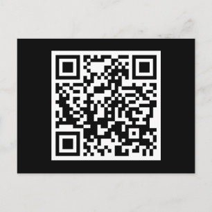 customizable QR code Postcard