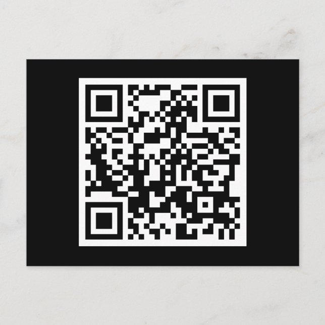 customizable QR code Postcard (Front)
