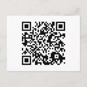 customizable QR code Postcard