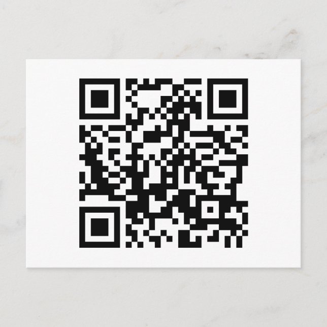 customizable QR code Postcard (Front)