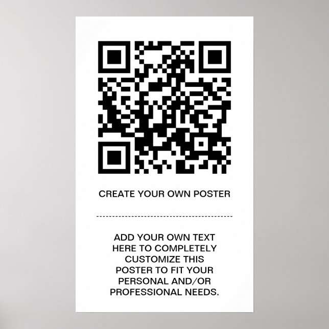 customizable QR code Poster (Front)