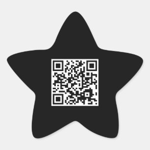 customizable QR code star Star Sticker