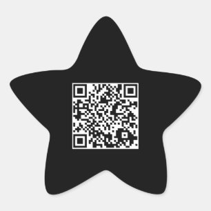 customizable QR code star Sticker