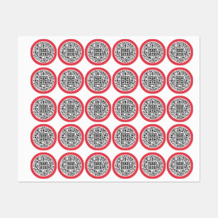 Customizable QR Code Stickers for Traders"