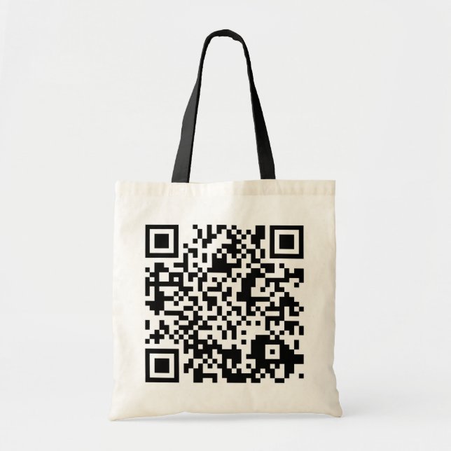 customizable QR code Tote Bag (Front)