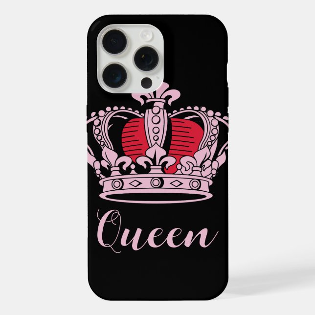 Customizable Queen Crown iPhone Case (Back)
