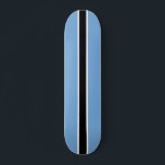 Customizable Racers Stripe Edition Skateboard<br><div class="desc">A fun cool board for the skateboard fan of the family! Features cool black,  blue,  and white stripe pattern. Fully customizable to add names,  images,  and more if desired. Enjoy!</div>