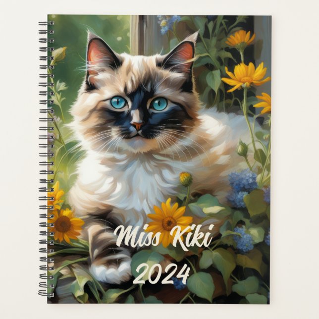 Customizable Ragdoll Cat Planner (Front)