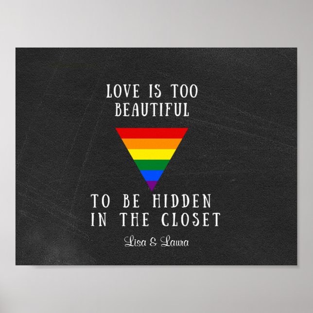 Customizable Rainbow Pride Poster (Front)