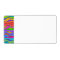 Customizable RAINBOW STRIPES LABEL (side)