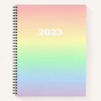 Customizable Rainbow with Pastel Colours Notebook