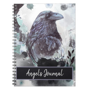 Customizable Raven Journal Notebook