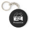 Customizable real estate houses symbol keychain