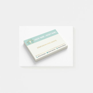 "Customizable Real Estate Post-it Note Pad – Blank