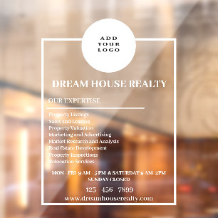 Customizable Real Estate Window Decals