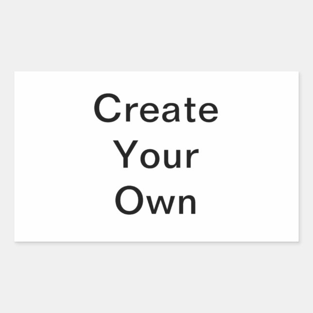 Customizable Rectangle Stickers Template (Front)