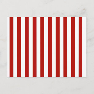 Customizable Red and White Stripes Postcard