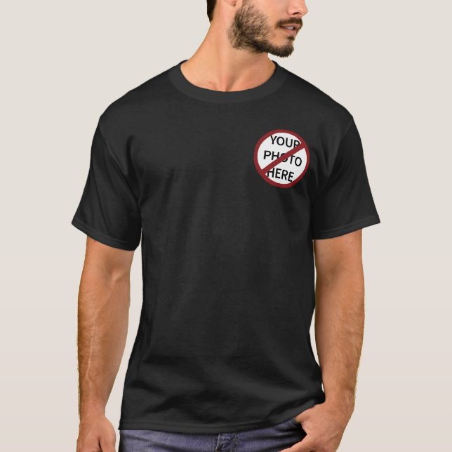 Customizable Red Ban Circle No Symbol Front & Back T-Shirt (Front)