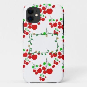 Customizable red cherry pattern accessories LeahG iPhone 11 Case
