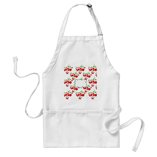 Customizable red cherry pattern accessories LeahG Standard Apron (Front)