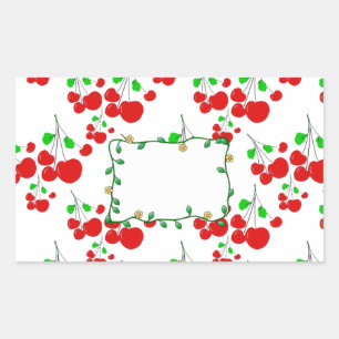 Customizable red cherry pattern accessories LeahG Sticker