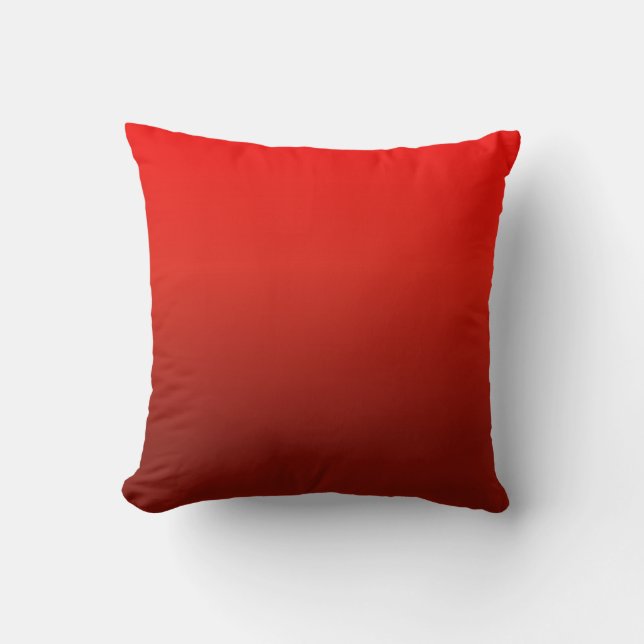 Customizable Red Gradient Pillow (Front)
