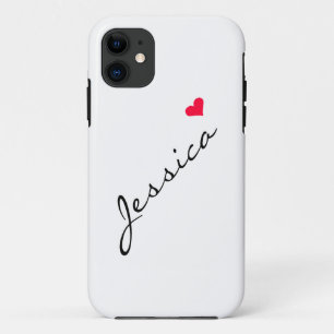Customizable Red Heart iPhone Case