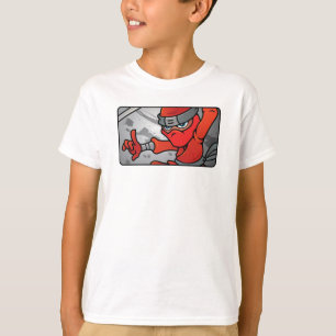 Customizable Red Ninja Design T-Shirt