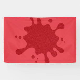 Customizable Red on Tomato Red Splash Banner