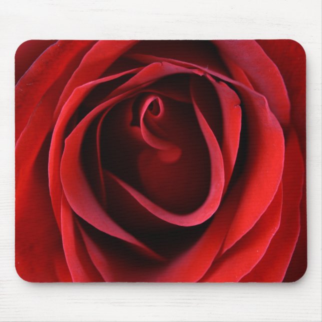 Customizable Red Rose Up Close Mousepad (Front)