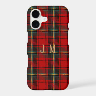 Customizable Red Scottish Tartan Cell Phone Case