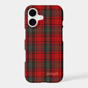 Customizable Red Scottish Tartan Cell Phone Case 