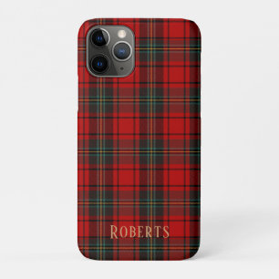 Customizable Red Scottish Tartan Cell Phone Case