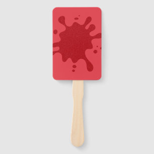 Customizable Red Splash Rectangle Fans (10x)