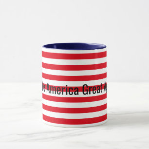 Customizable Red White Blue Make America Great Mug
