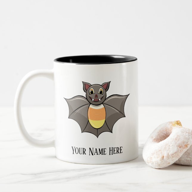 Customizable “Reese The Bat” Mug (With Donut)
