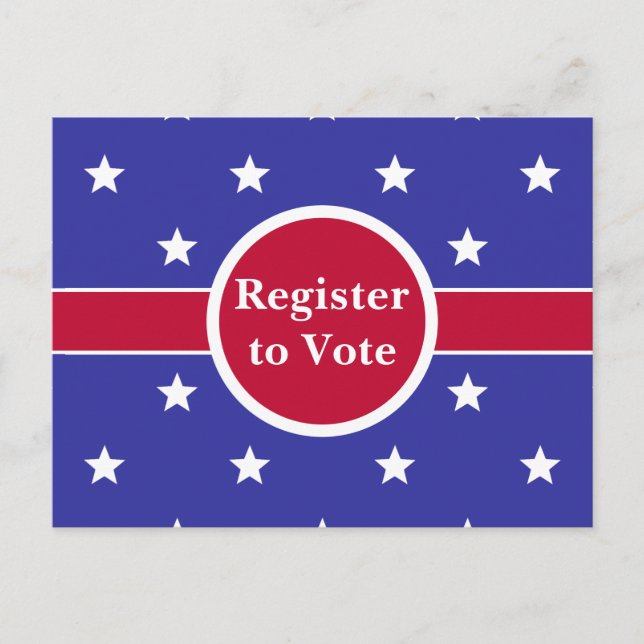 Customizable Register to Vote Postcards (Front)