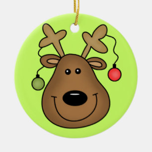 Customizable Reindeer Ornament