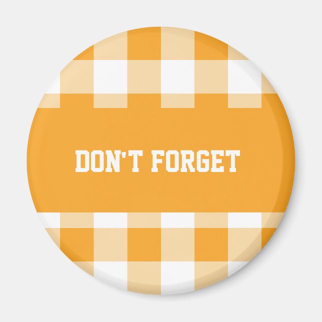 Customizable Reminder  Magnet (Front)